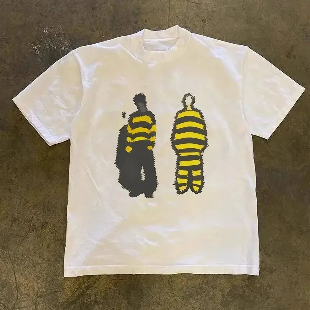 Streetwear New Niche Street Style Versatile Short-sleeved T-shirt for Both Men Women Oversized Casual Trendy Tops Tee Clothing