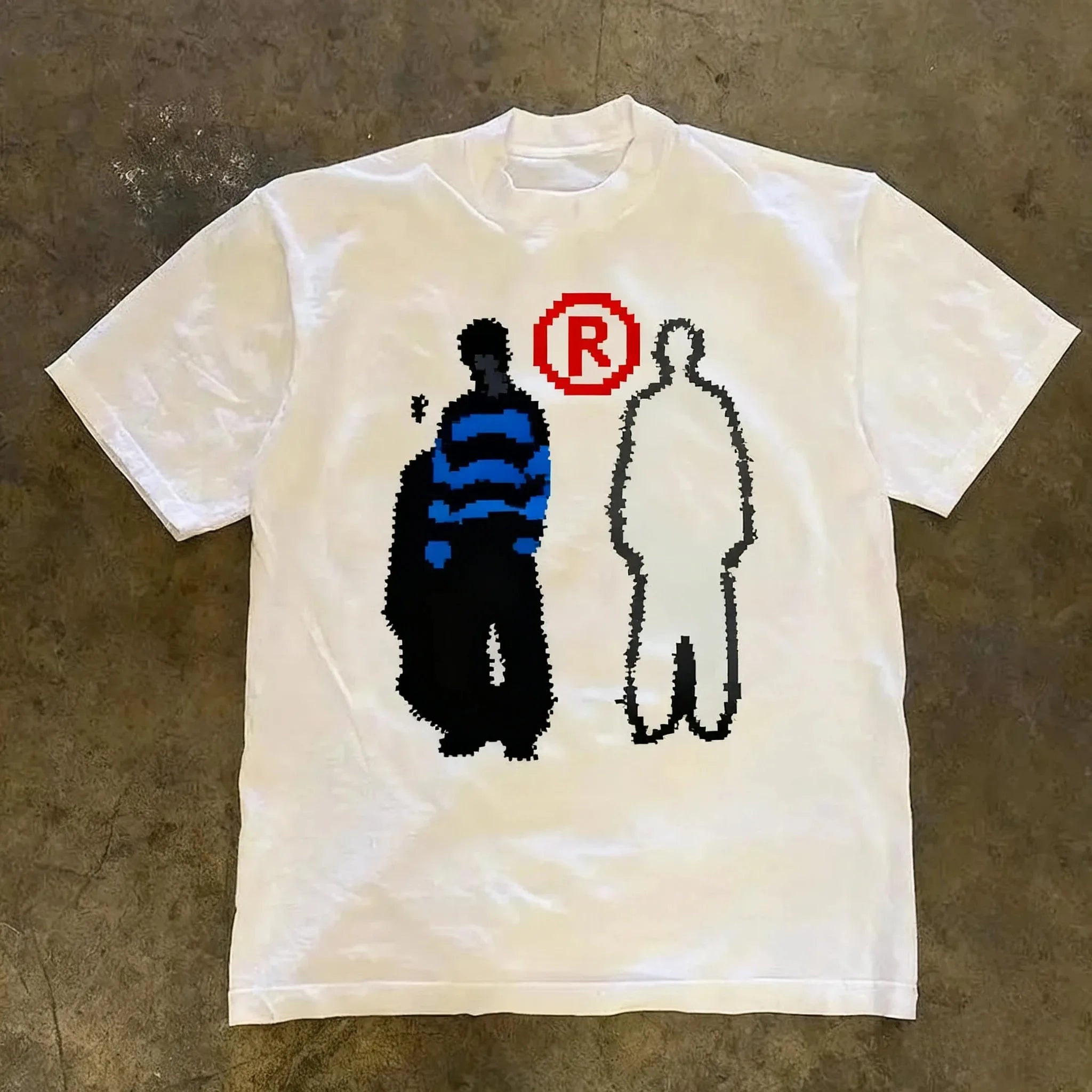 Streetwear New Niche Street Style Versatile Short-sleeved T-shirt for Both Men Women Oversized Casual Trendy Tops Tee Clothing