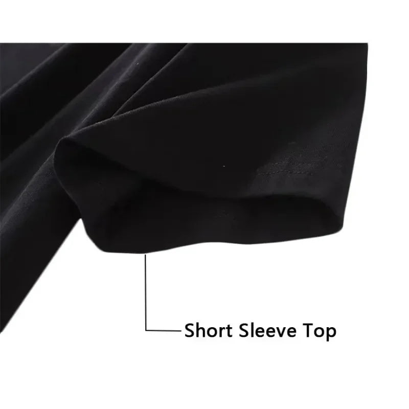 Streetwear New Niche Street Style Versatile Short-sleeved T-shirt for Both Men Women Oversized Casual Trendy Tops Tee Clothing