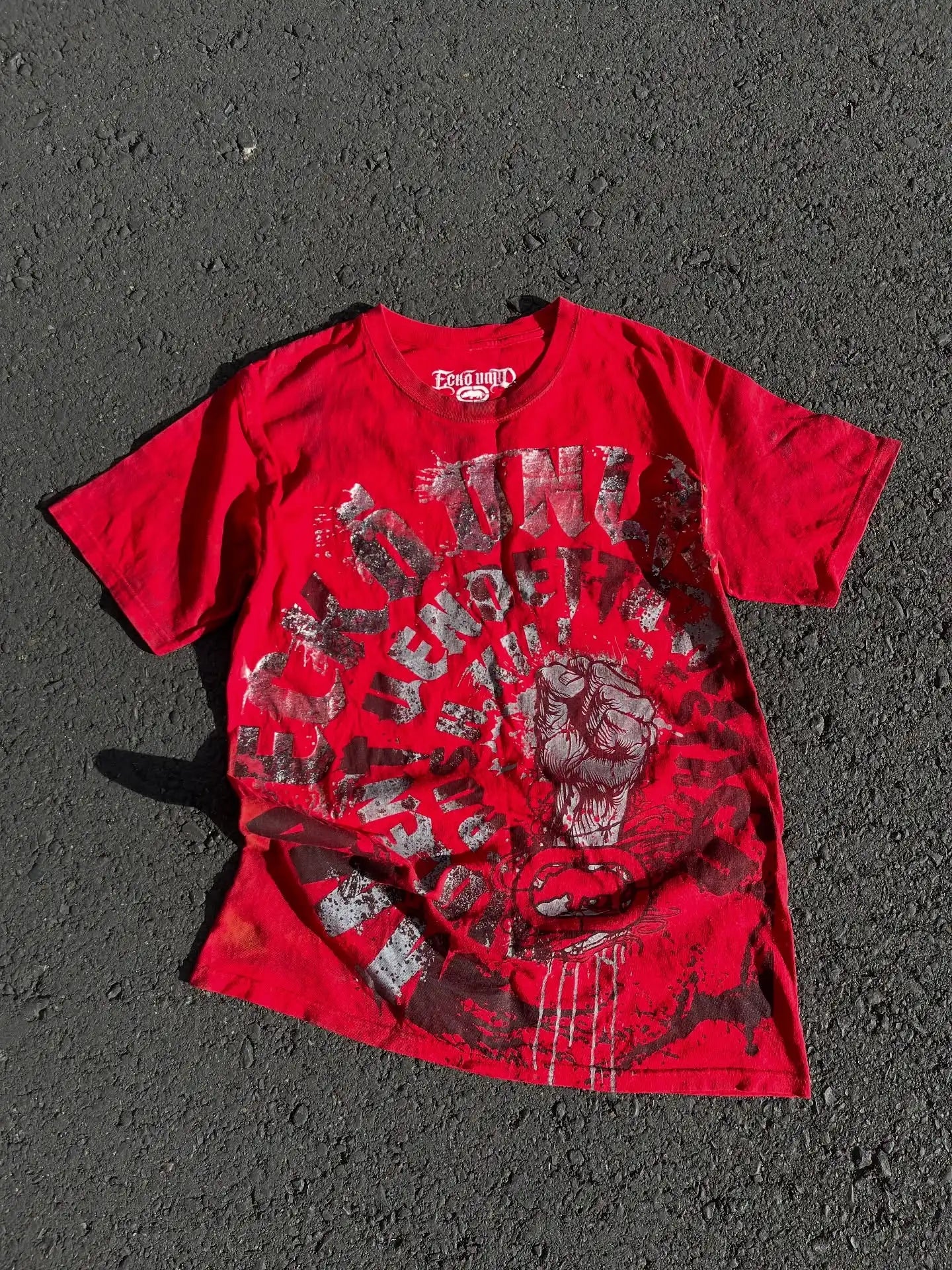 Red Y2K Vintage Oversized T-Shirt for Men Women Unisex Couple Streetwear Casual Cotton Tee Graphic Print Loose Fit Summer Top